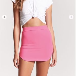 Salmon Pink Bodycon Skirt
